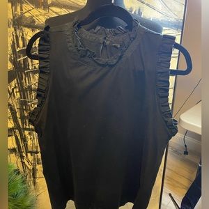 Banana Republic Ruffle black top
